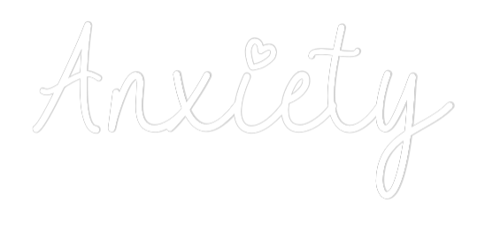 Anpassat neonskylt: Anxiety 