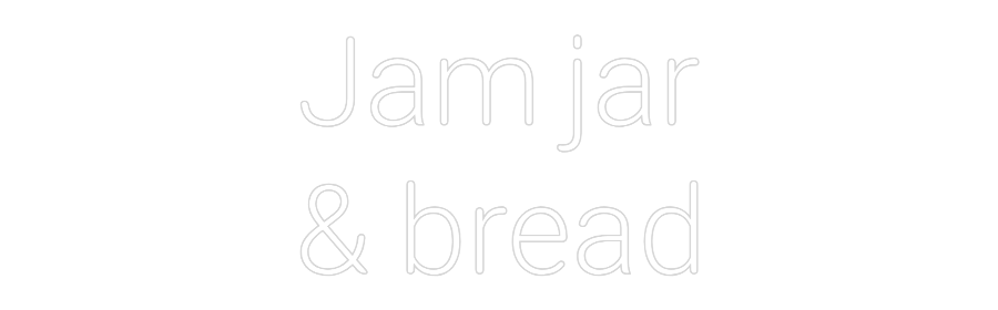 Προσαρμοσμένη Νέον Πινακίδα: Jam jar 
& b...