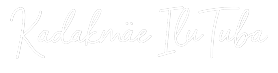 Kohandatud neoonsilt: Kadakmäe IluT...