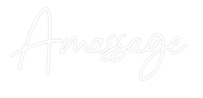 Prilagođeni neonski natpis: Amassage