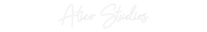 Custom Neon Sign: Ático Studios