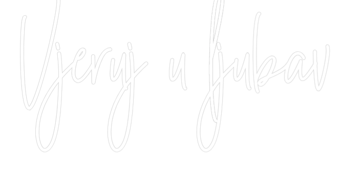 Prilagođeni neonski natpis: Vjeruj u ljubav