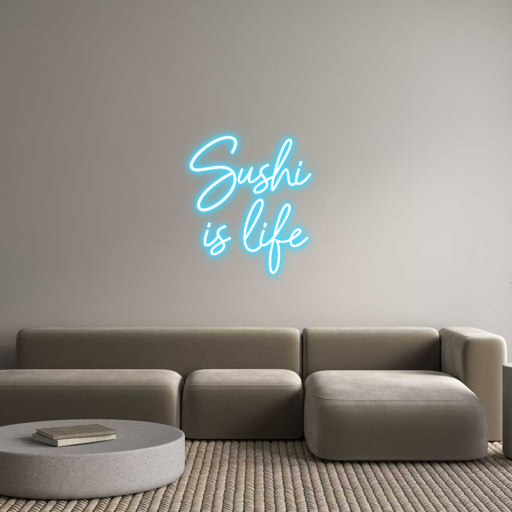 Mukautettu led neon: Sushi 
is life