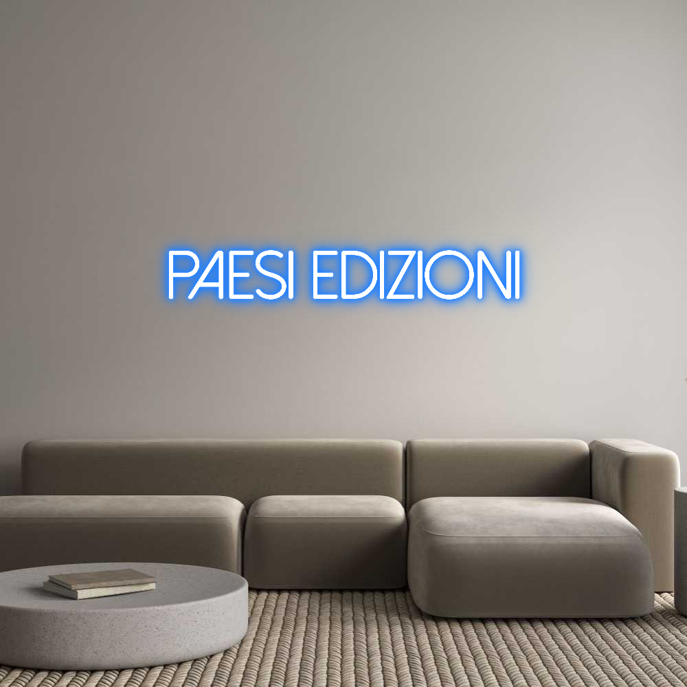 Custom Neon Sign: Paesi Edizioni
