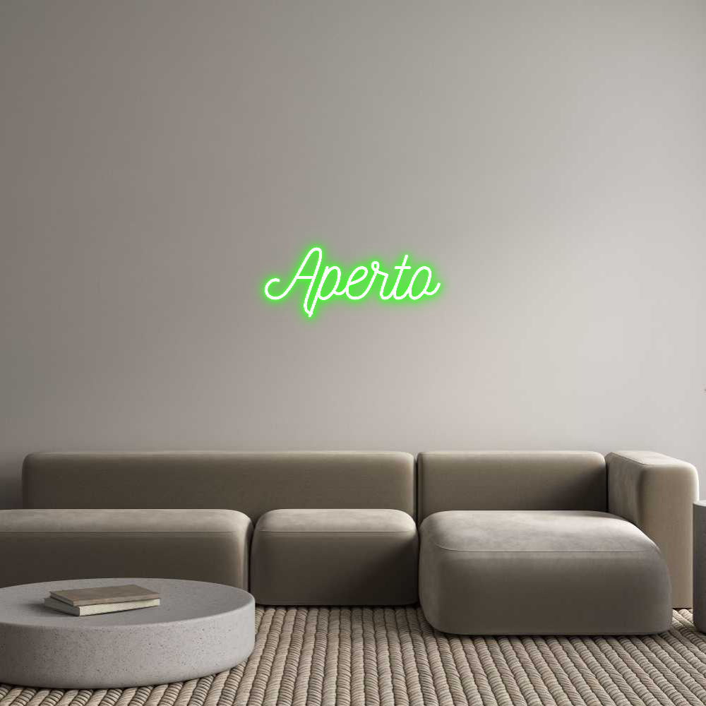 Custom Neon Sign: Aperto
