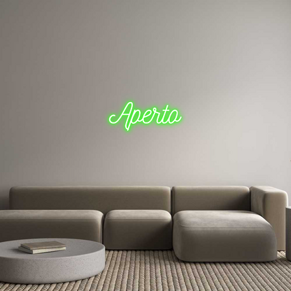 Custom Neon Sign: Aperto