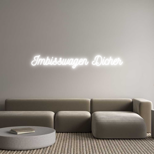 Semn Neon Personalizat: Imbisswagen D...
