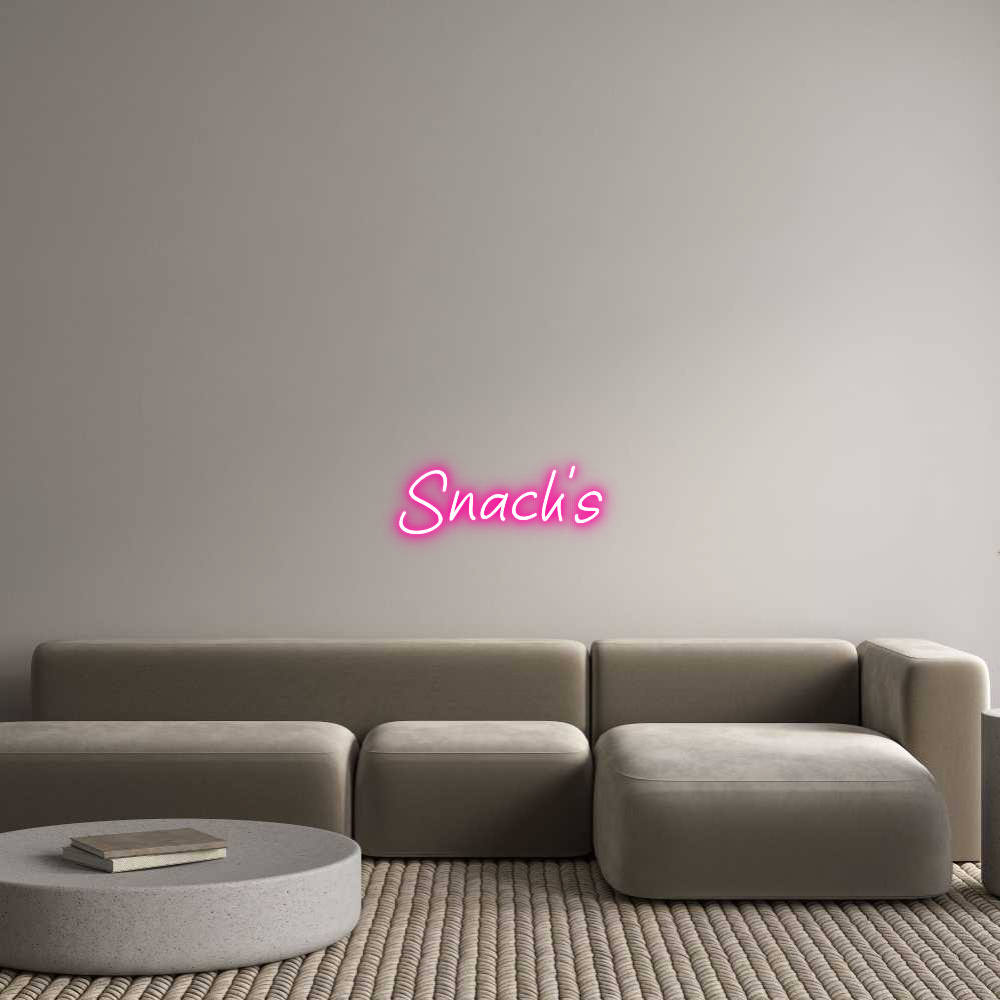 Custom Neon Sign: Snack’s
