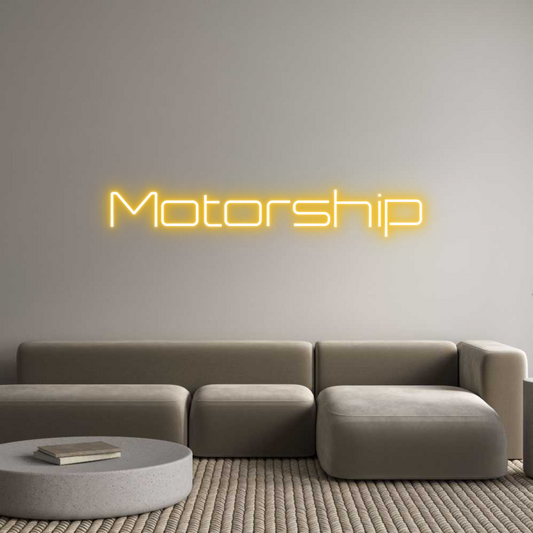 Semn Neon Personalizat: Motorship