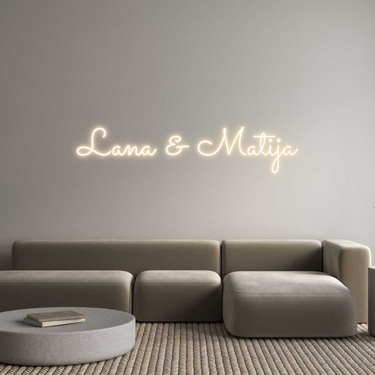 Custom Neon: Lana & Matija
