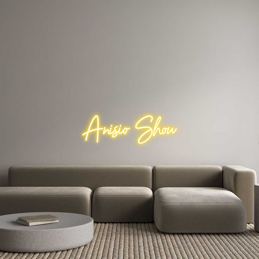 Letreiro de néon personalizado: Anísio Show