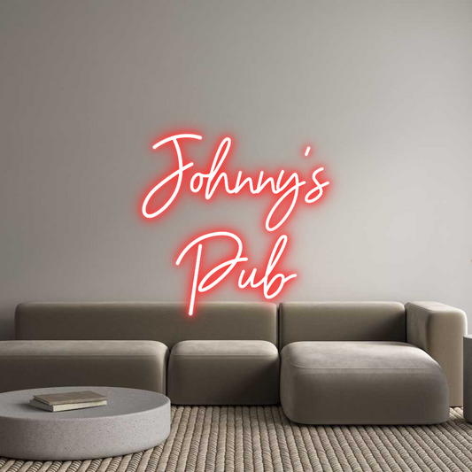 Custom Neon Sign: Johnny’s
Pub