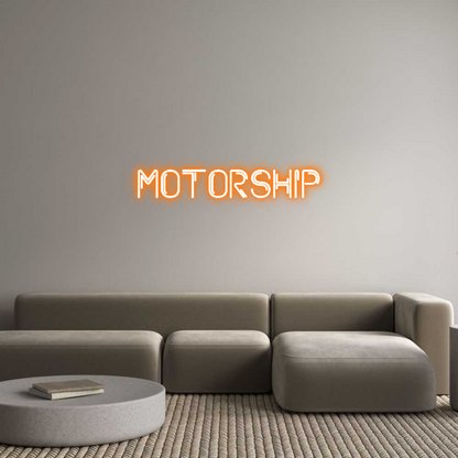 Semn Neon Personalizat: Motorship