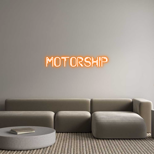 Semn Neon Personalizat: Motorship