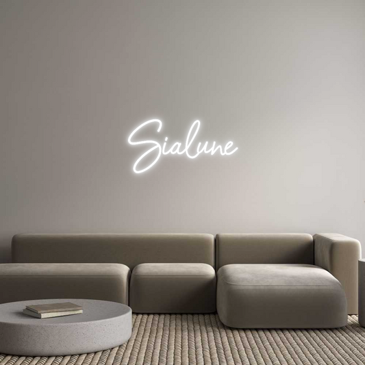 Mukautettu led neon: Sialune