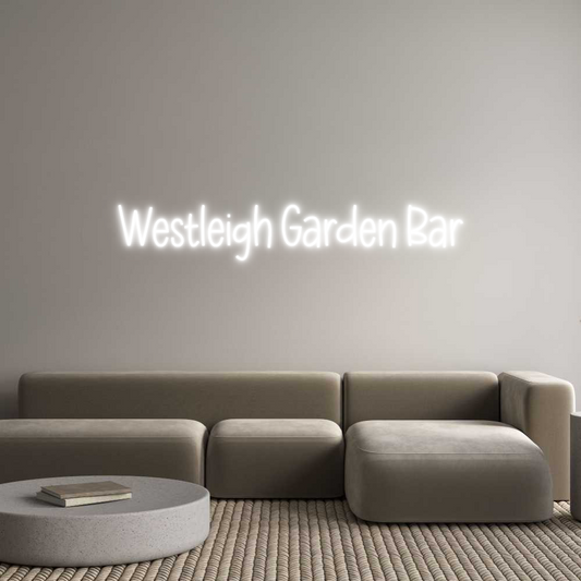 Custom Neon Sign: Westleigh Gar...