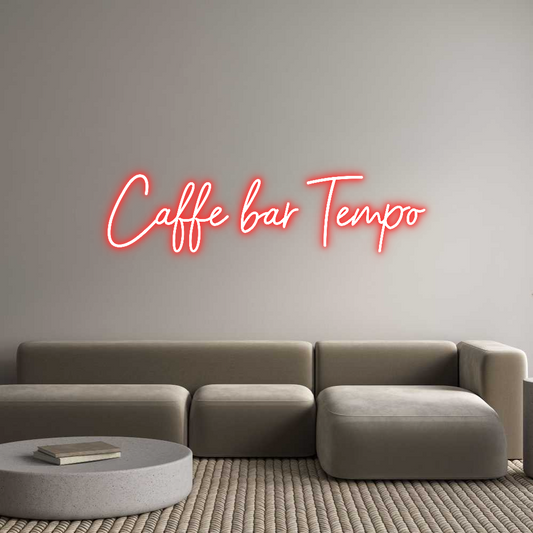 Custom Neon: Caffe bar Tempo