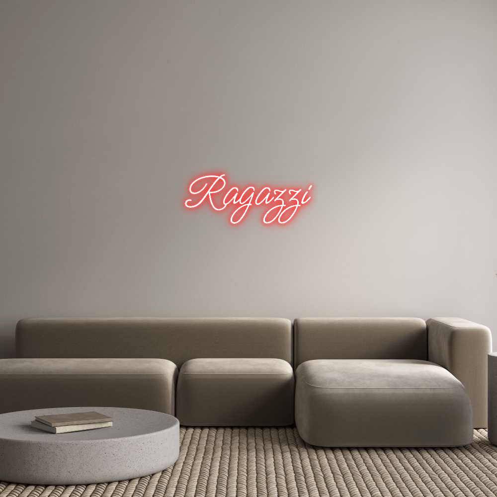 Custom Neon Sign: Ragazzi