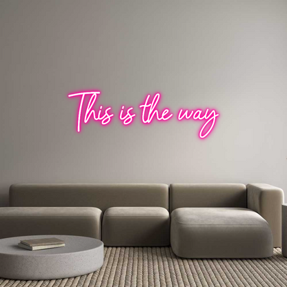 Mukautettu led neon: This is the w...