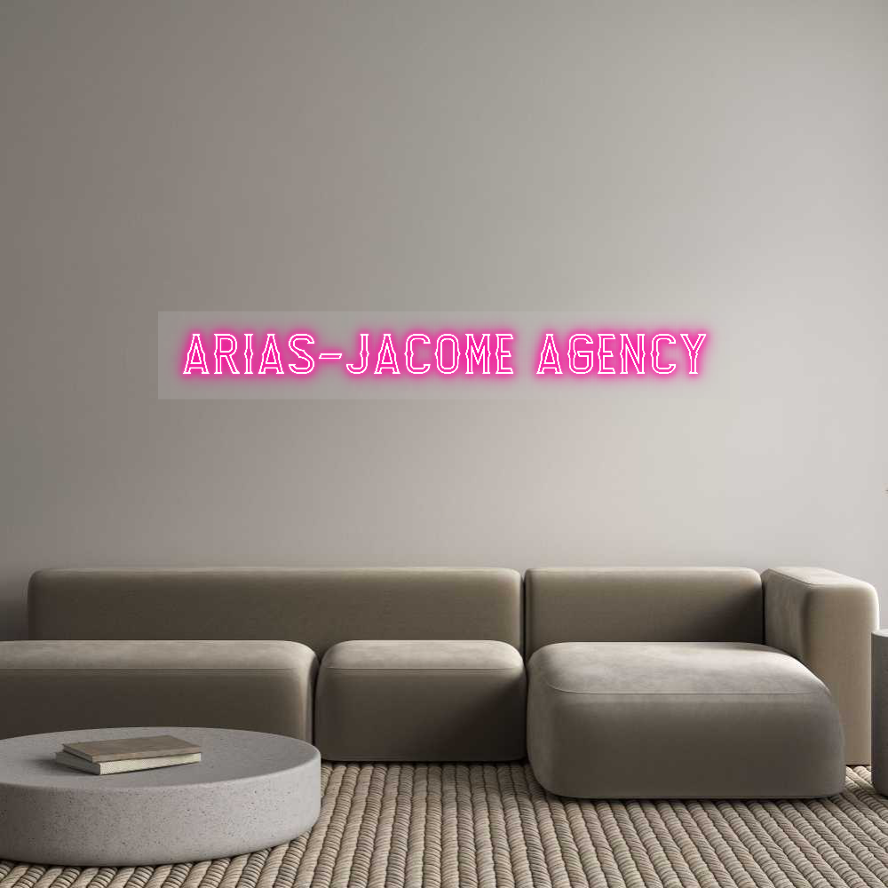 Custom Neon Sign: ARIAS-JACOME ...