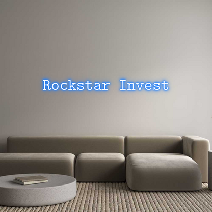 Letrero de Neón Personalizado: Rockstar Invest