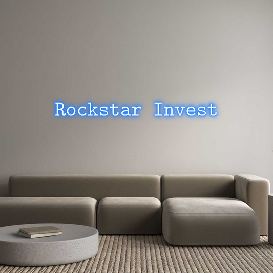 Letrero de Neón Personalisoi: Rockstar Invest