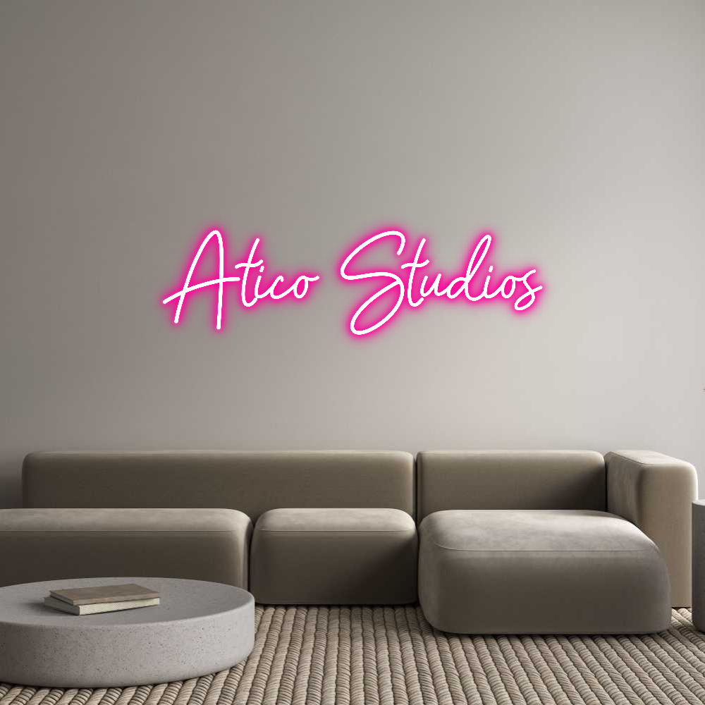 Custom Neon Sign: Ático Studios