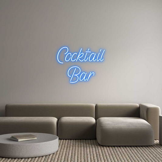 Custom Neon Sign: Cocktail 
Bar