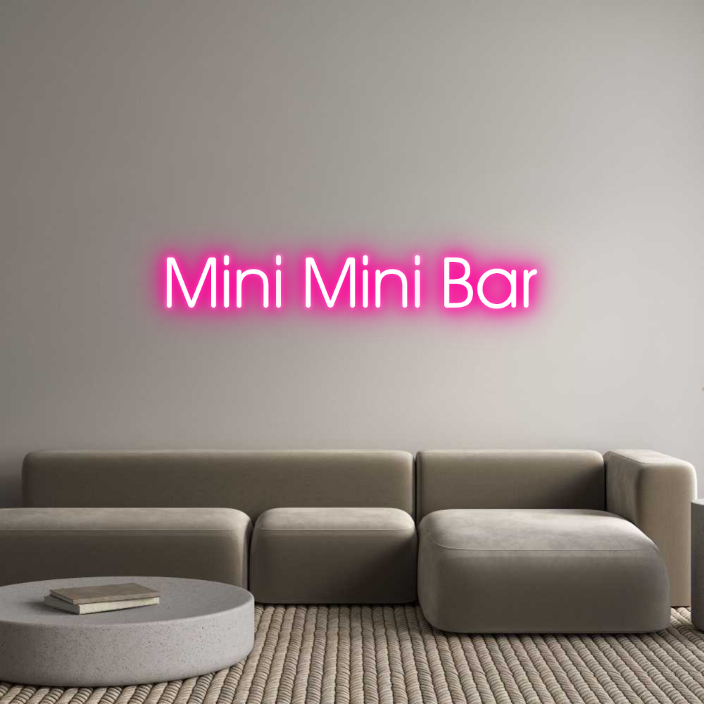 Mukautettu led neon: Mini Mini Bar