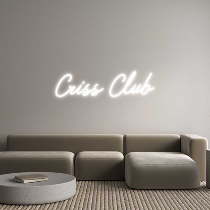 Semn Neon Personalizat: Criss Club