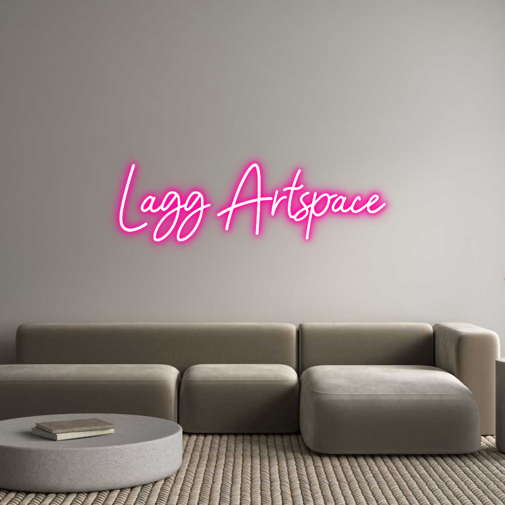 Custom Neon Sign: Lagg Artspace