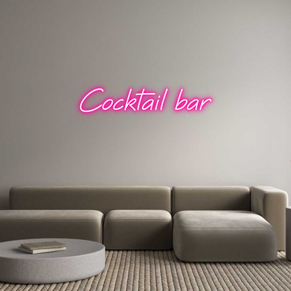 Custom Neon Sign: Cocktail bar 