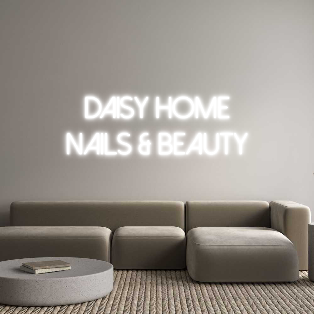Individuelles Neon: DAISY HOME 
...