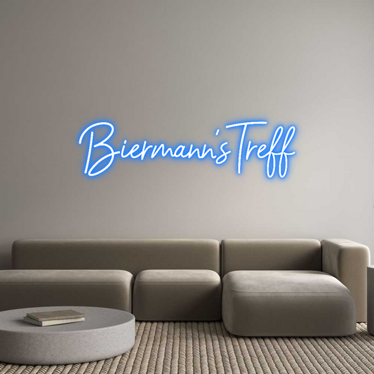 Benutzerdefiniertes Neon-Schild: Biermann‘sTreff