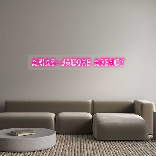 Custom Neon Sign: ARIAS-JACOME ...