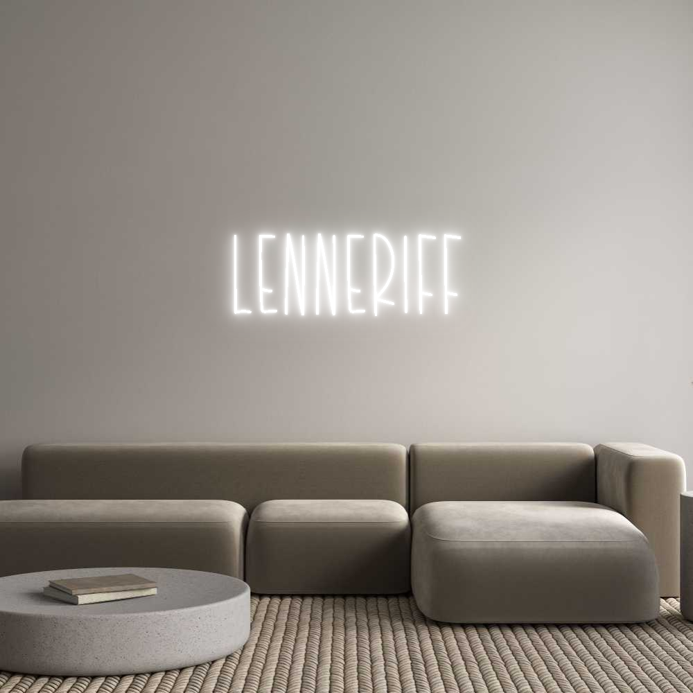 Benutzerdefiniertes Neon-Schild: LenneRiff