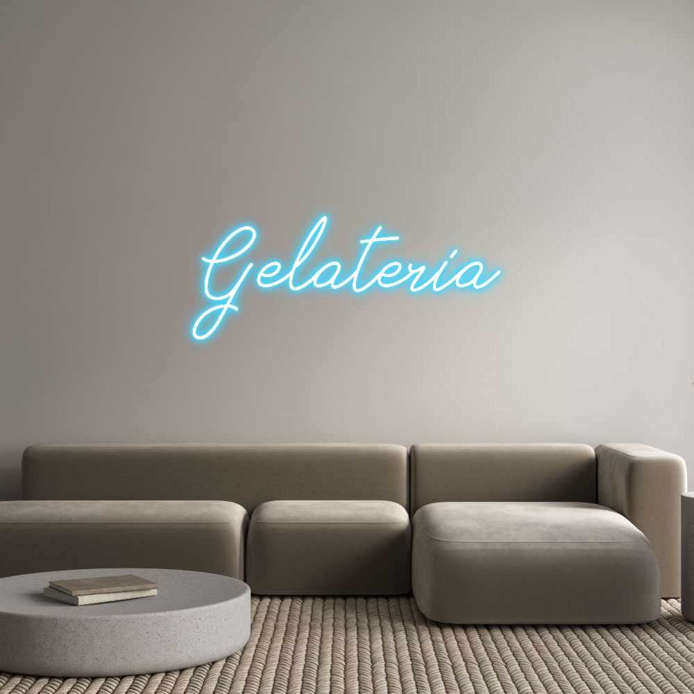 Custom Neon Sign: Gelateria 