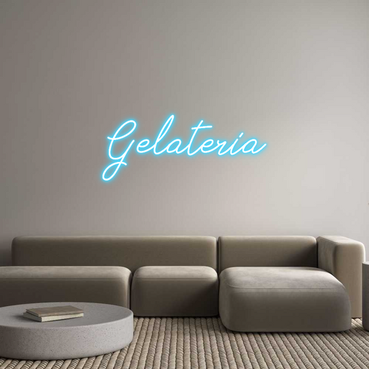 Custom Neon Sign: Gelateria 