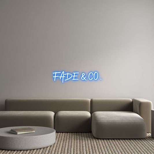 Özel Neon Tabela: Fade & Co.