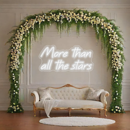Enemmän kuin All The Stars LED-valokyltti - Art Neon