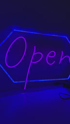 Open Neon Sign